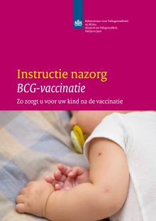 Cover folder Instructie nazorg BCG-vaccinatie