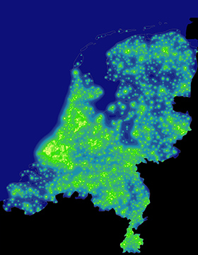 banjo Farmacologie Beschrijven Oplichtende hemel Nederland in kaart gebracht | RIVM