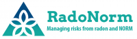 Logo RadoNorm managing risks from radon and Norm