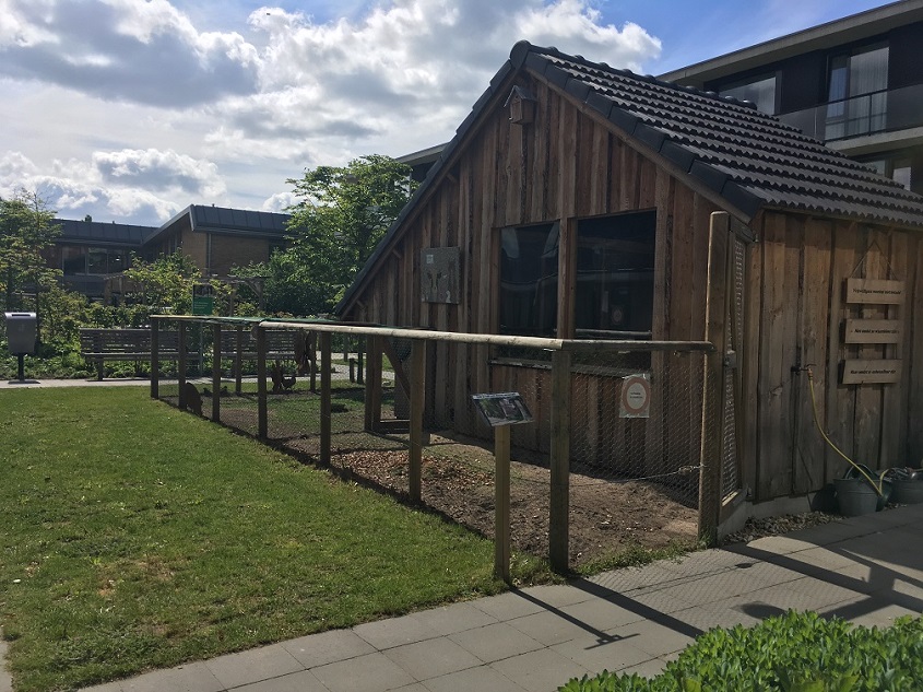 Het dierenverblijf bij Park Stanislaus 