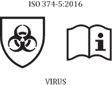 Afbeelding van de norm (NEN-)EN 374-5, inclusief bescherming tegen virussen