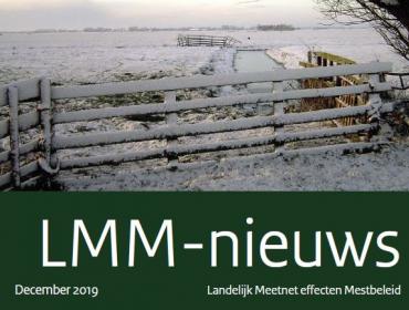 Voorkant van LMM nieuwsbrief met weiland in de sneeuw