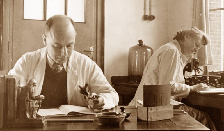 Mr H.P. Landsberg (physician) and Ms A.W. de Lind van Wijngaarden 1950