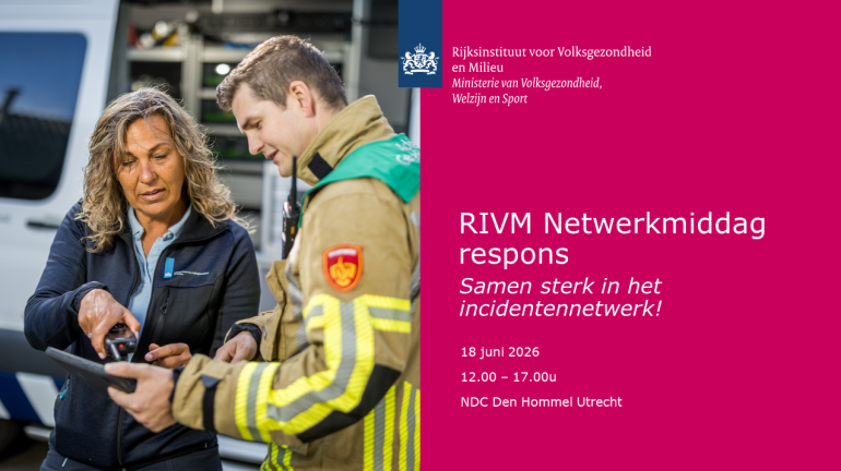 Aankondiging RIVM netwerkmiddag respons op 18 juni 2026 in Utrecht