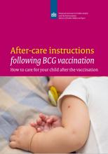 kaft brochure ENG After-care instructions following BCG vaccination