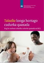 kaft brochure SOM Vaccination against TB.Information about the BCG vaccination