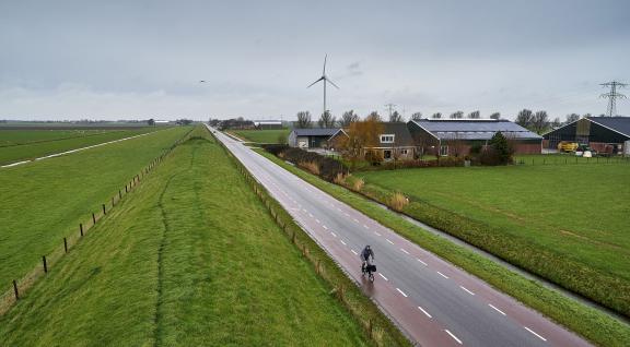 Boerderij in landschap