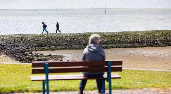 Woman looking at scenary