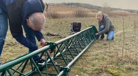 Plaatsen van een  nieuwe sensor meetnet stikstof