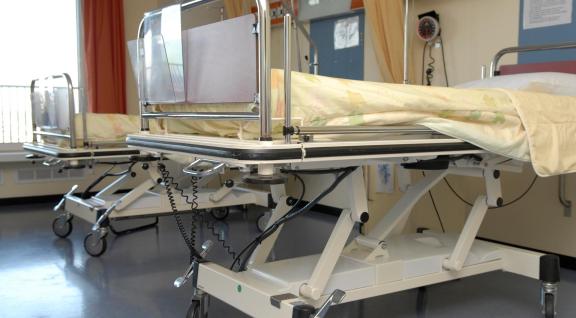 Bedden in een ziekenhuis