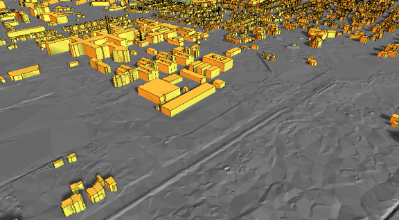 Gebouwen van het RIVM als 3D-plaat