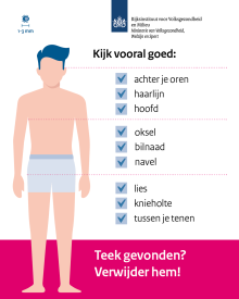 Welke lichaamsdelen moet je controleren op tekenbeten